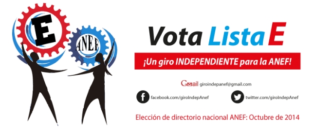 Listas para elecciones ANEF